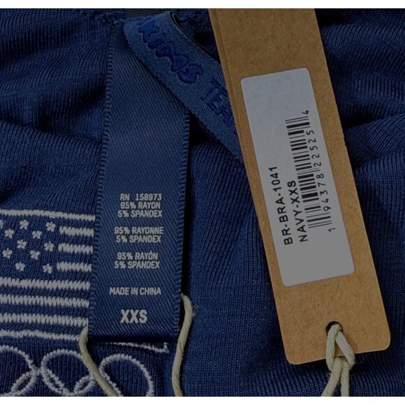 SKIMS Sleep Bralette Team USA Navy XXS - Picture 7 of 10